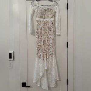 Vici Off-the-Shoulder Trumpet Dress